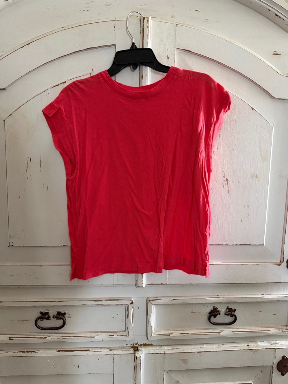 a new day Bright Pink Crewneck Short Sleeve Top